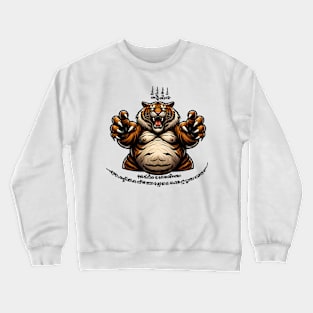 Thai Tattoo Parody "Sak Yant Tiger" Crewneck Sweatshirt